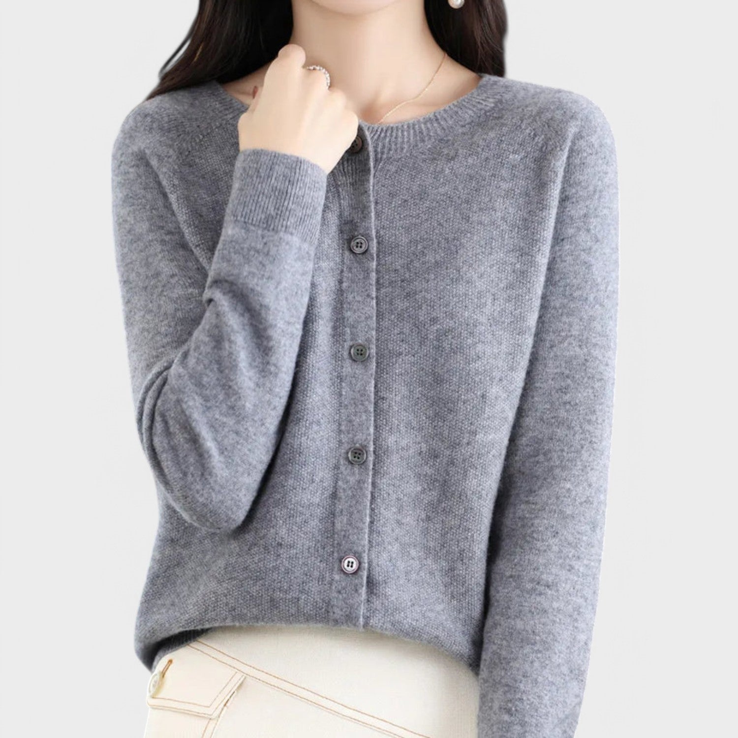 Jéssica - Luxurious Cashmere Knit Cardigan
