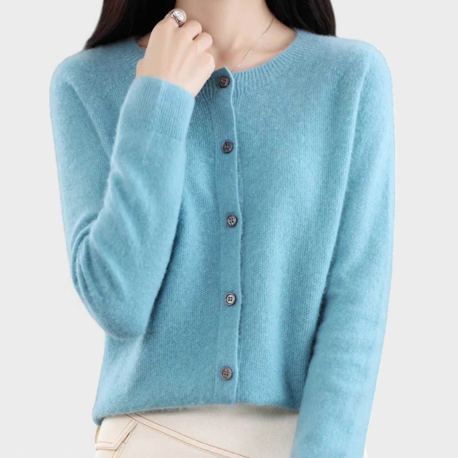 Jéssica - Luxurious Cashmere Knit Cardigan