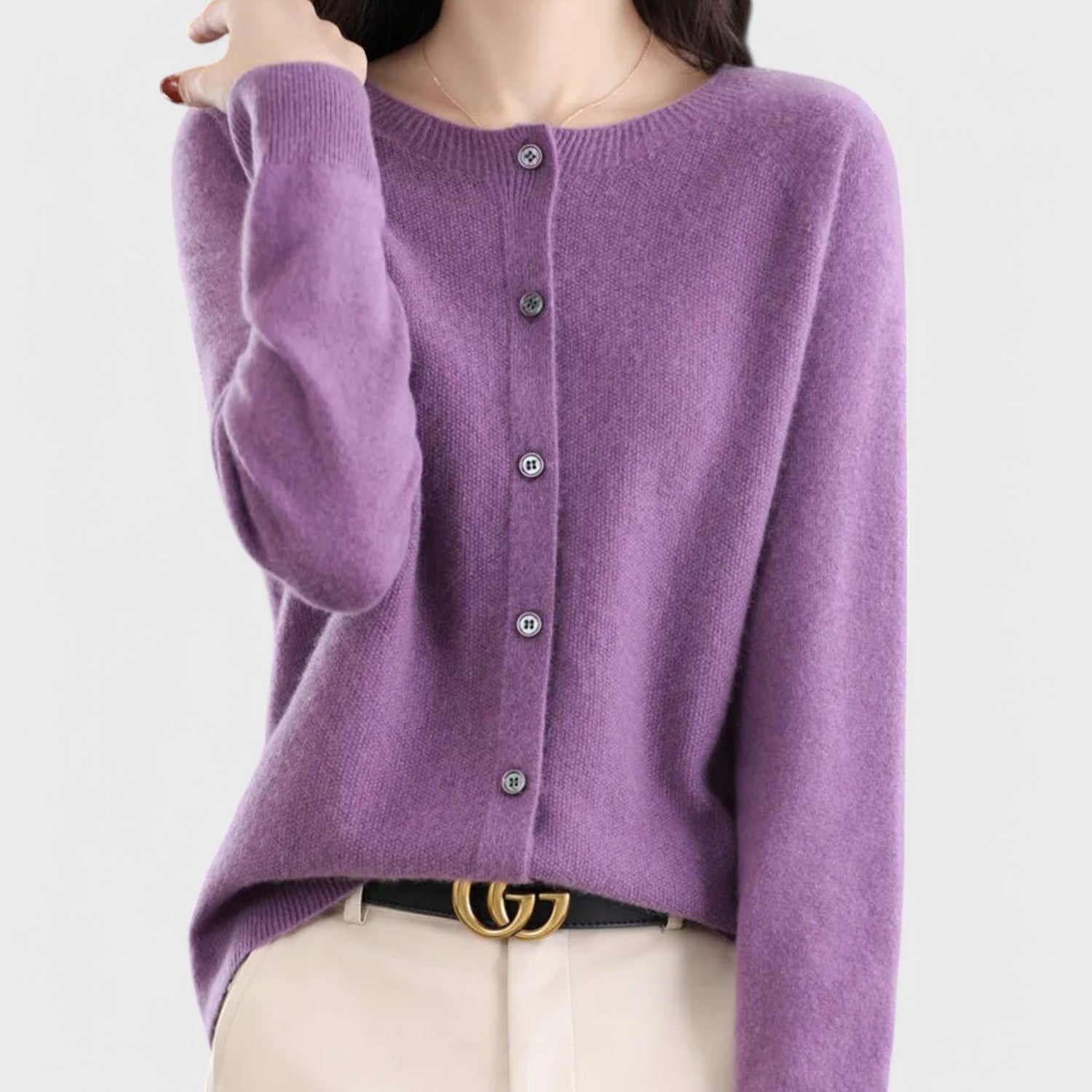 Jéssica - Luxurious Cashmere Knit Cardigan