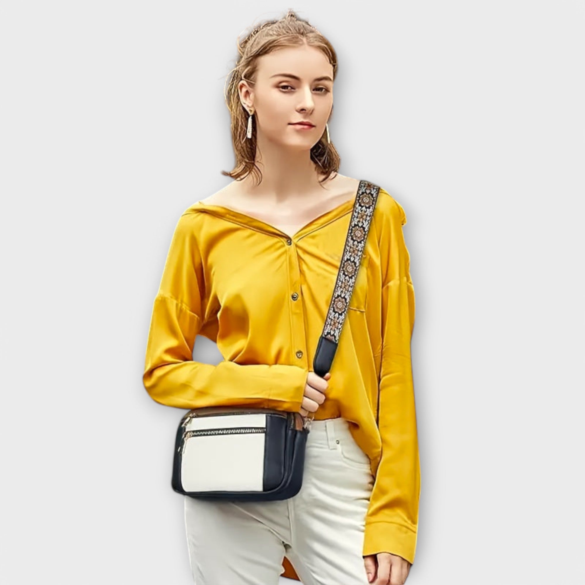 Maria - Eco-Friendly Vegan Leather Crossbody Bag