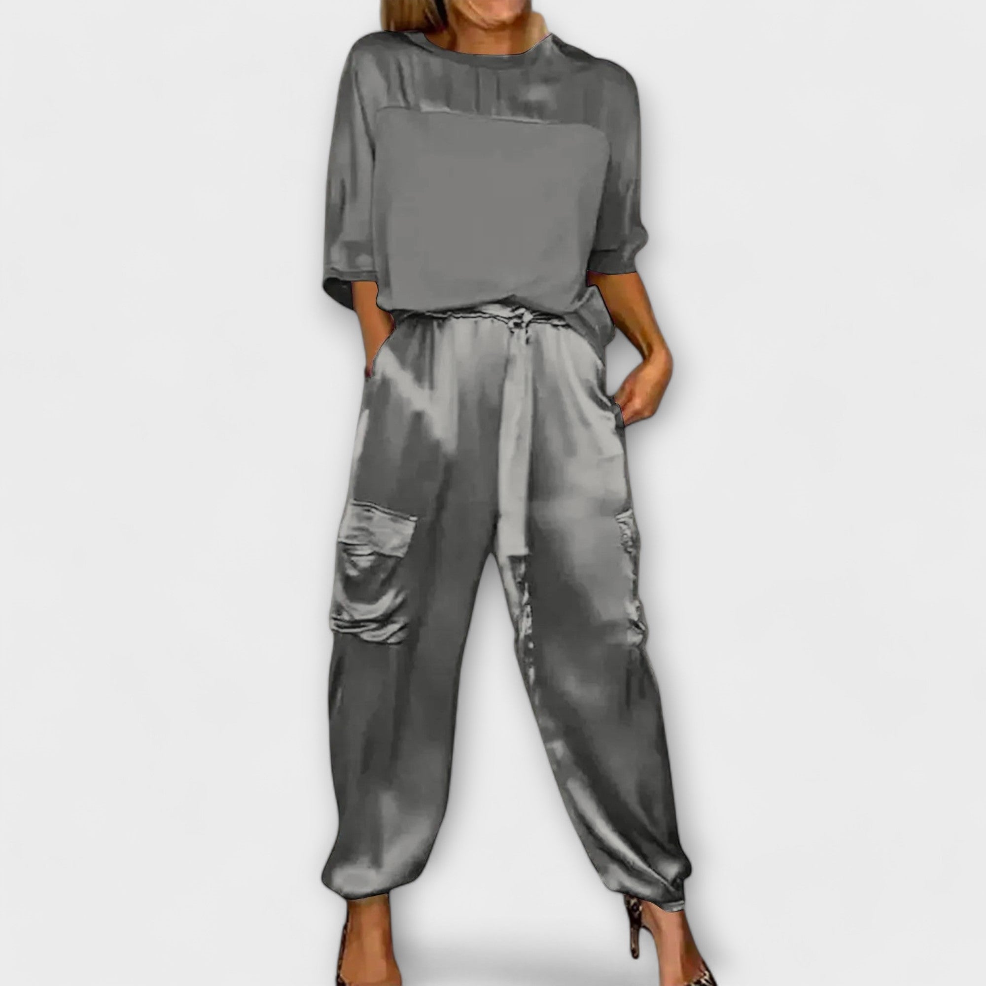 Marguerite - Luxurious 2-Piece Silk Ensemble