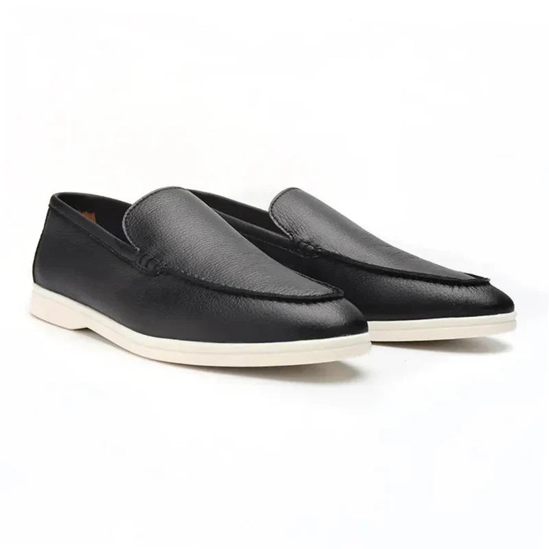 | Classic Cowhide Leather Loafers