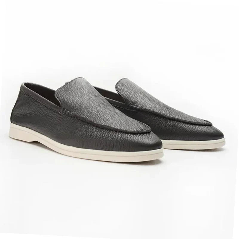 | Classic Cowhide Leather Loafers