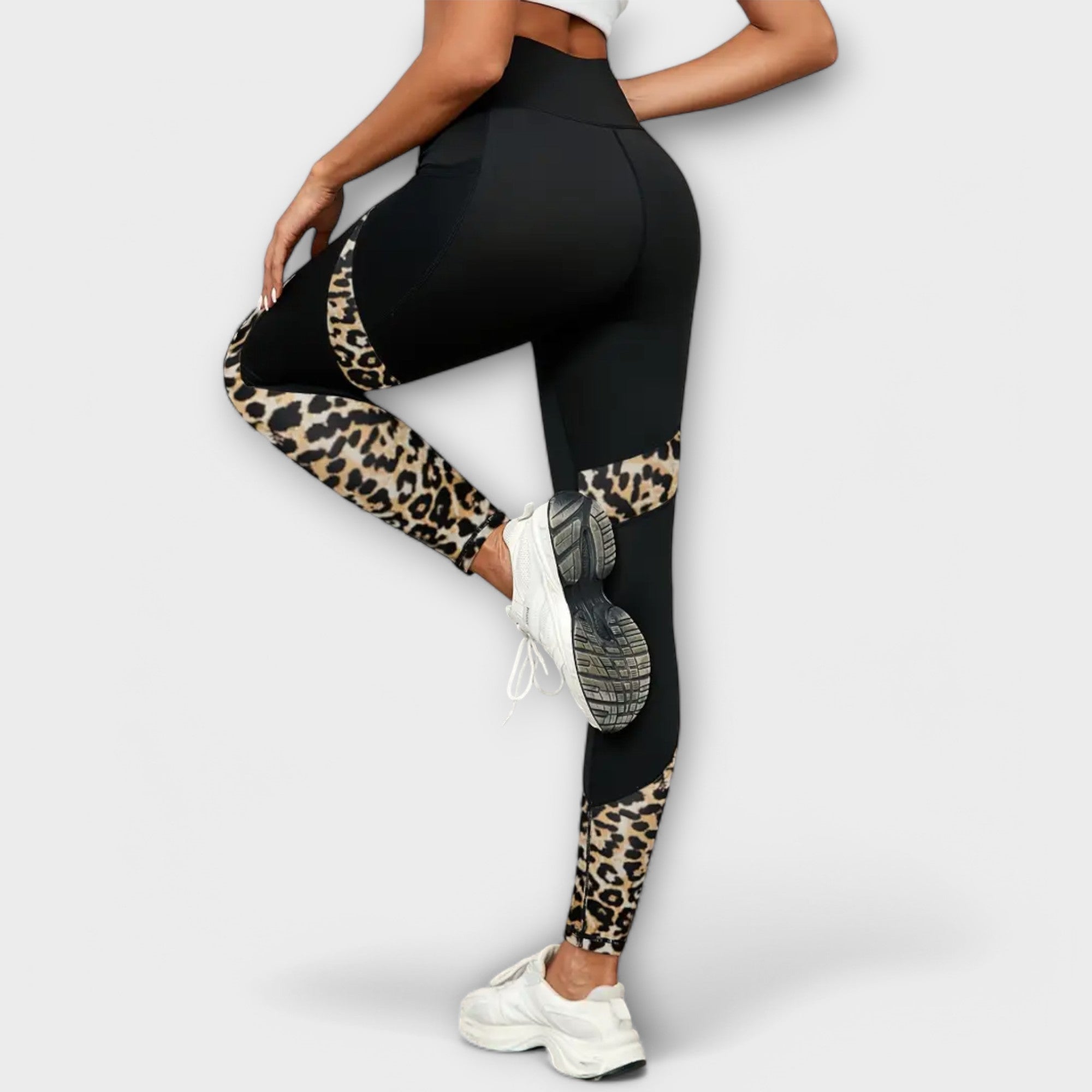 Carmo - Leopard Print High-Waisted Leggings