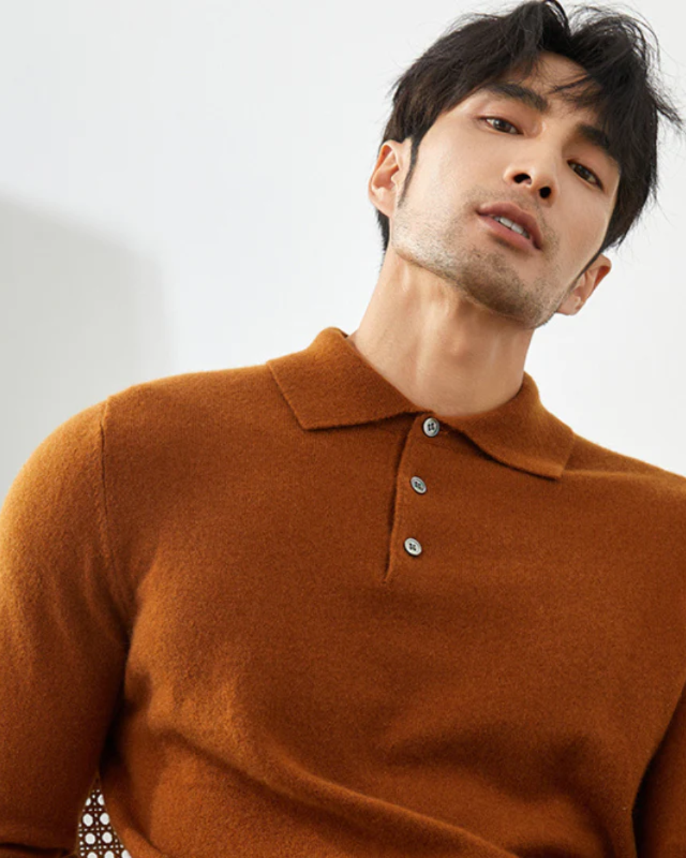 Ponza Cashmere Polo Knit Sweater