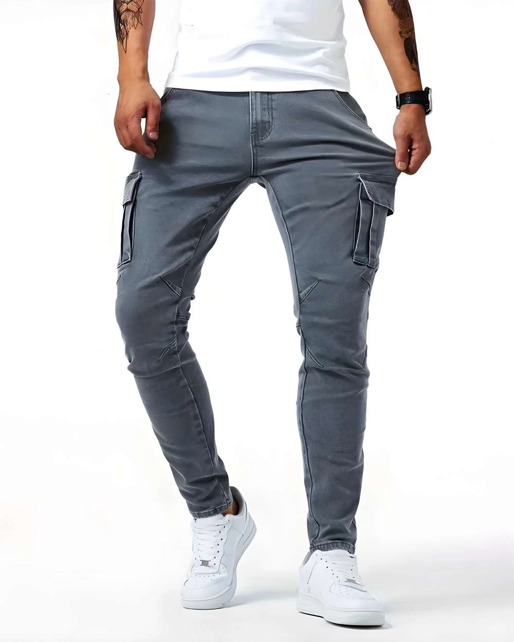 Marino Stretch Cargo Trousers
