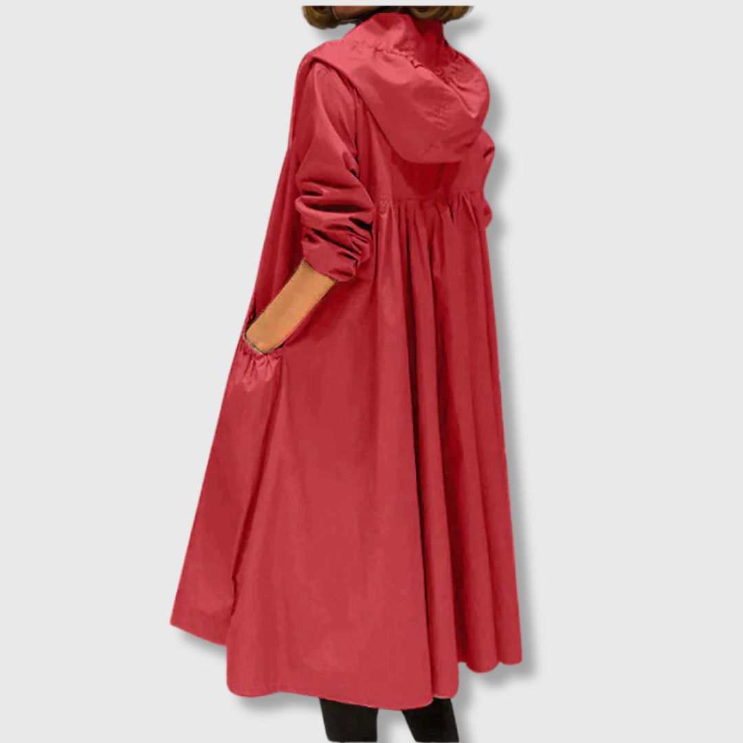 Roberta - Comfortable Long Trench Coat