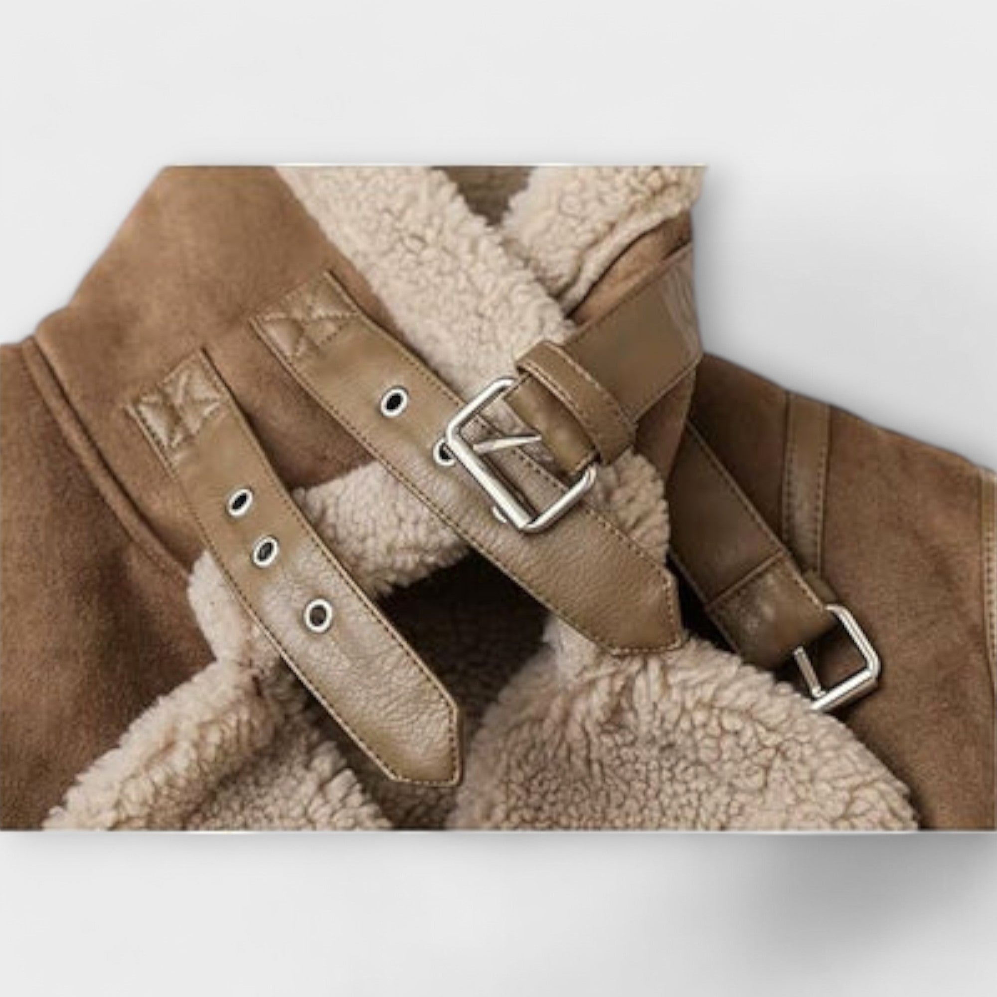 Catarina - Suede Aviator Style Jacket