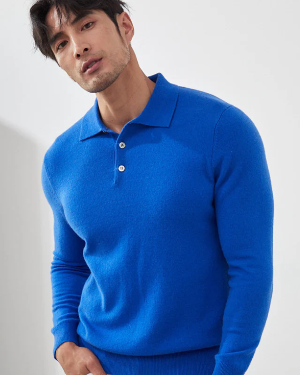 Ponza Cashmere Polo Knit Sweater