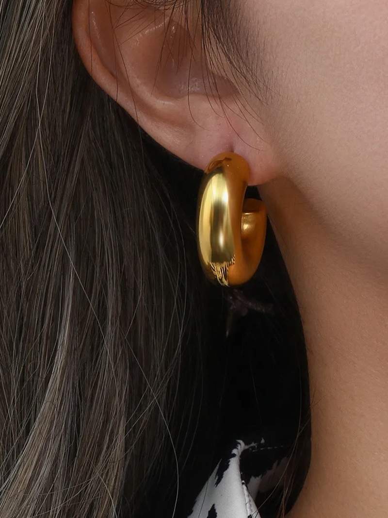 Bold Chunky Hoop Earrings