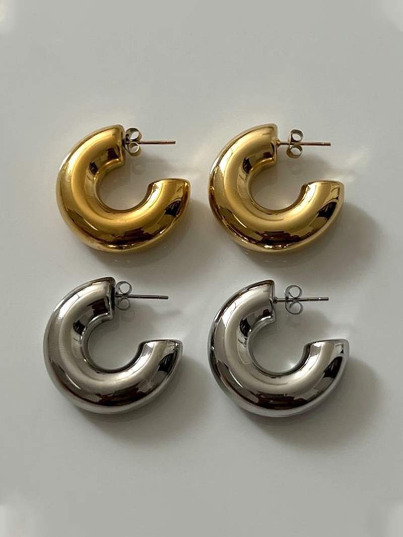 Bold Chunky Hoop Earrings