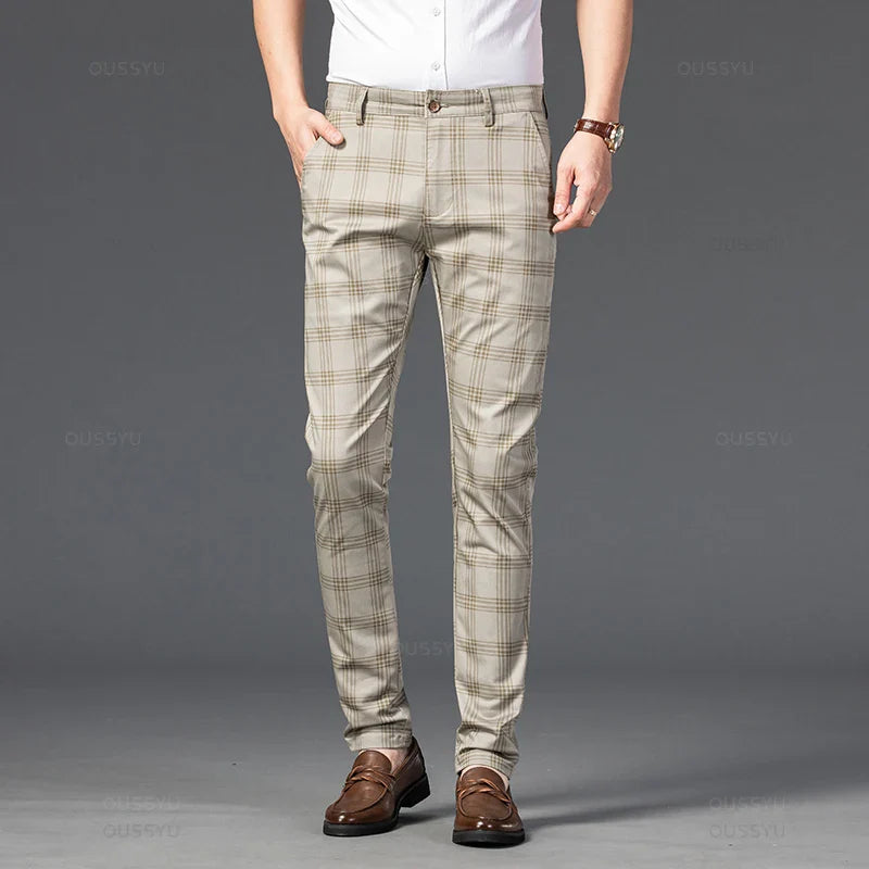 Chic Plaid Trousers