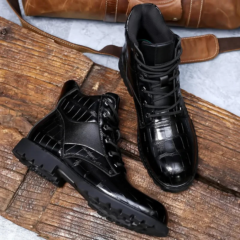Grayson Genuine Leather Ankle Boots