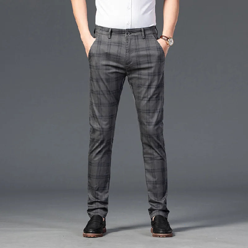 Chic Plaid Trousers