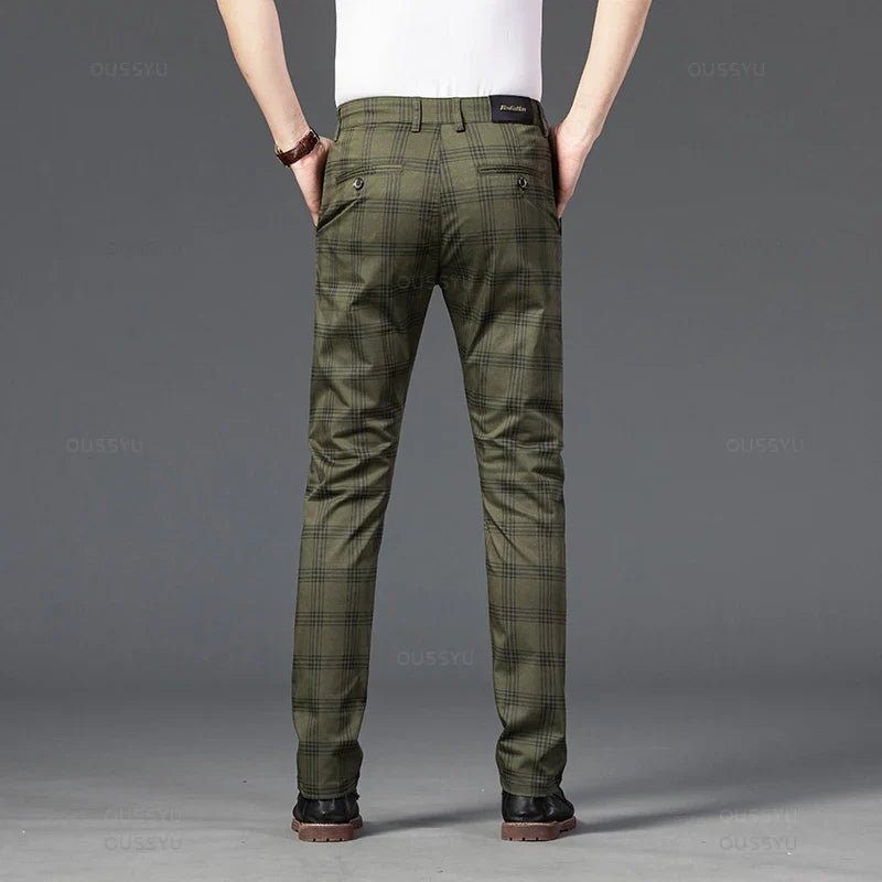 Chic Plaid Trousers