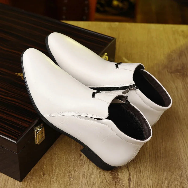 Beckett Zip-Up Leather Boots