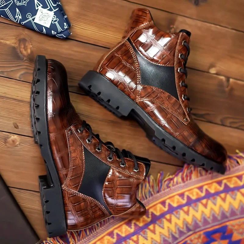 Grayson Genuine Leather Ankle Boots