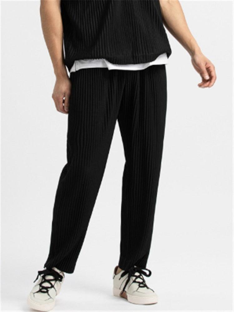| Textured Cotton Trousers