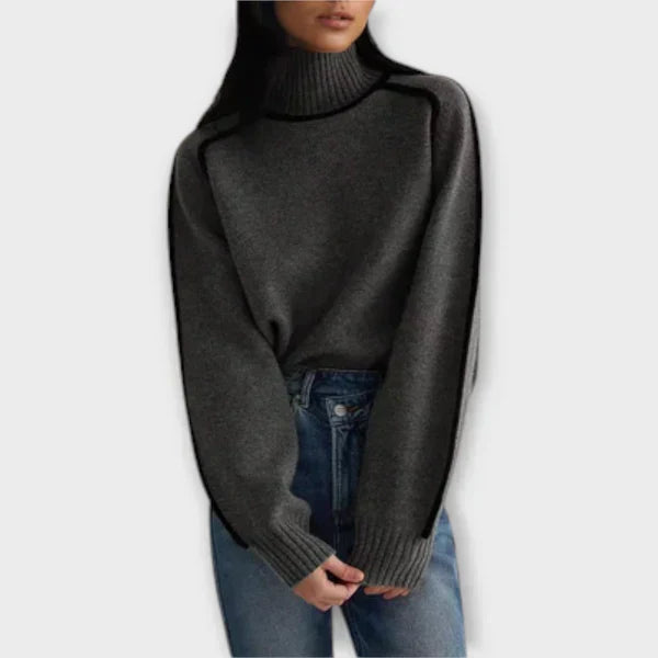 Emilia - Luxuriously Soft High Neck Sweater with Elegant Design