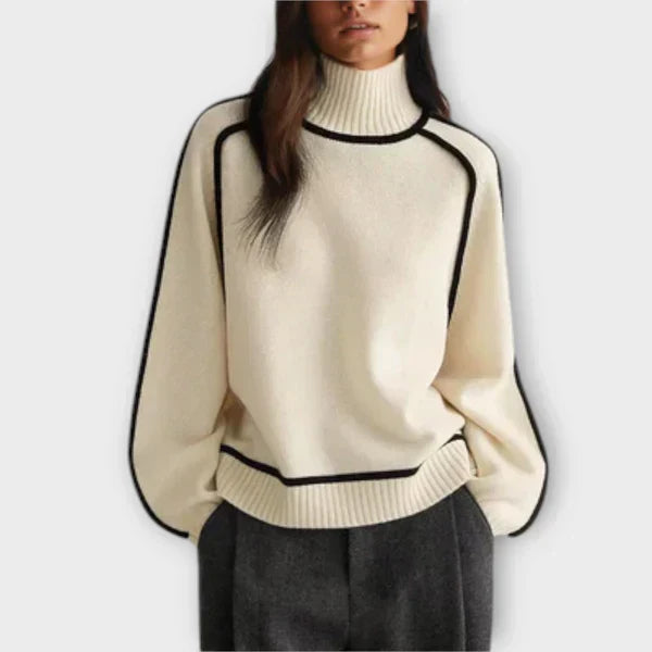 Emilia - Luxuriously Soft High Neck Sweater with Elegant Design