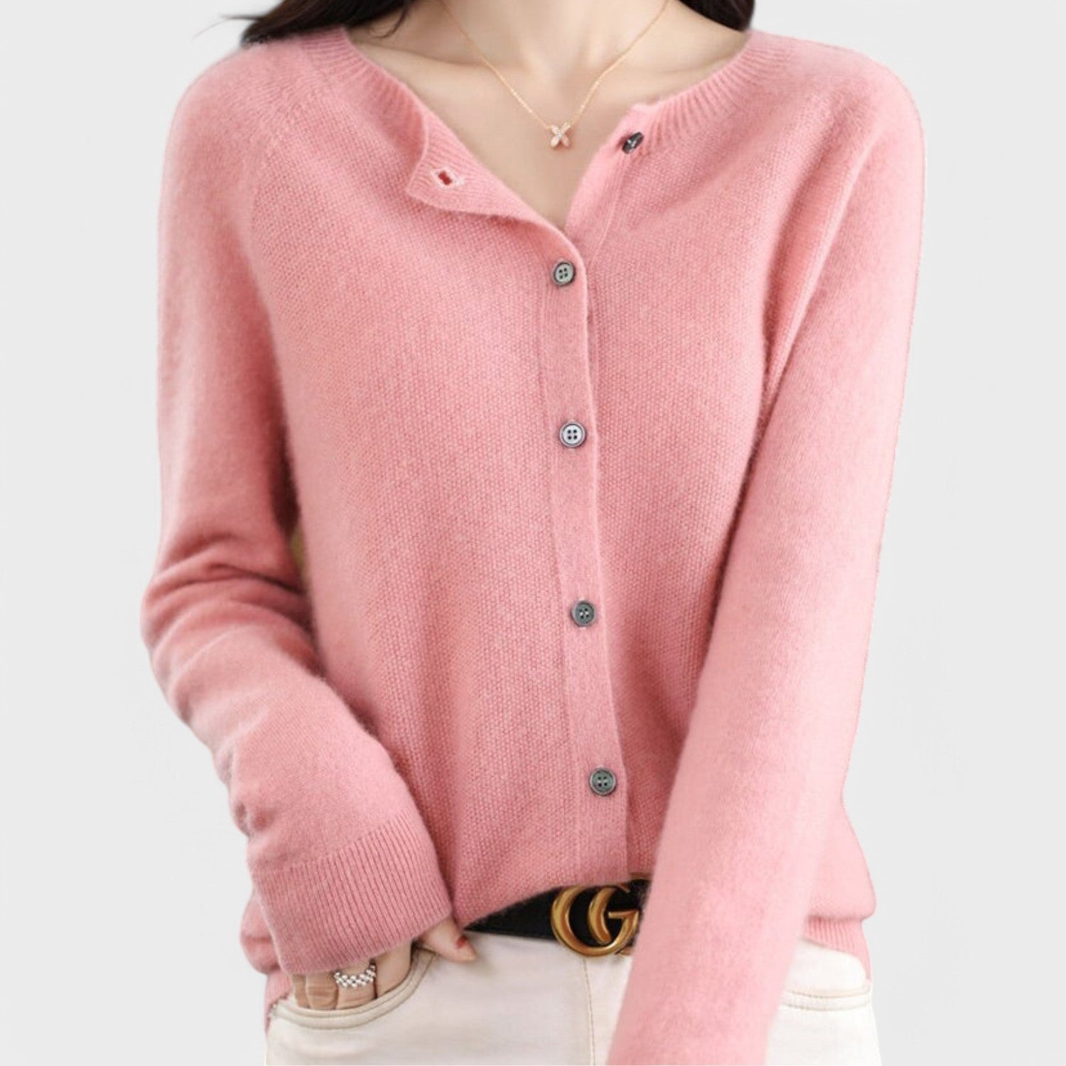 Jéssica - Luxurious Cashmere Knit Cardigan