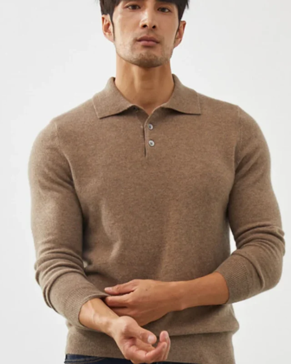 Ponza Cashmere Polo Knit Sweater