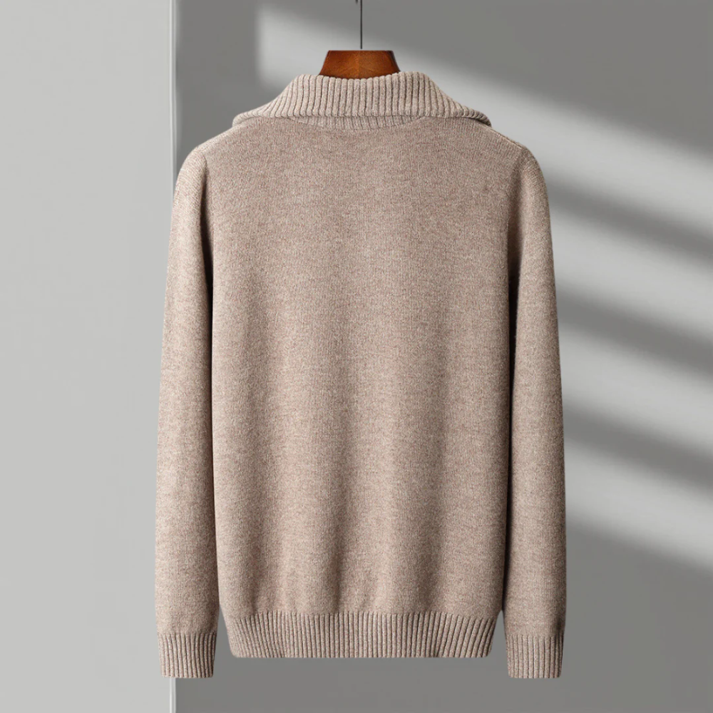 Taranto Merino Wool Zippered Sweater