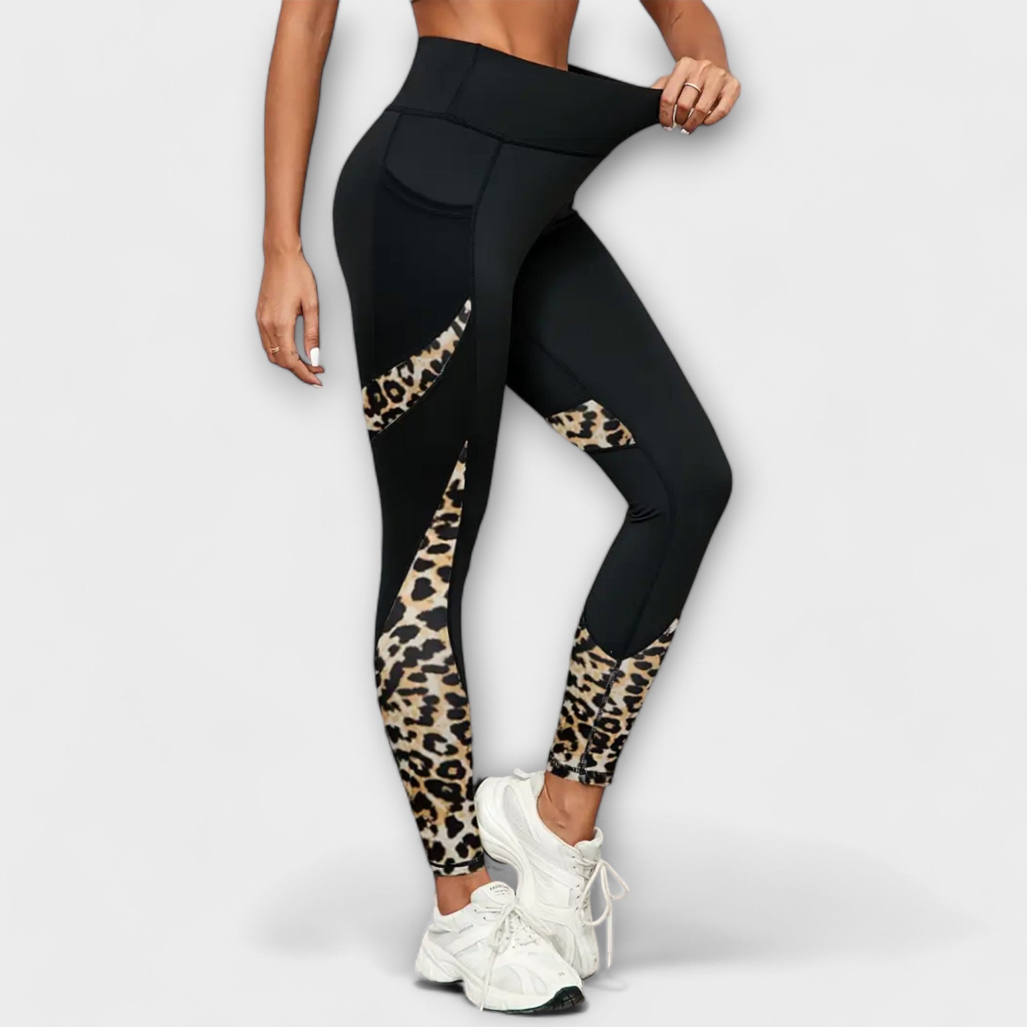 Carmo - Leopard Print High-Waisted Leggings
