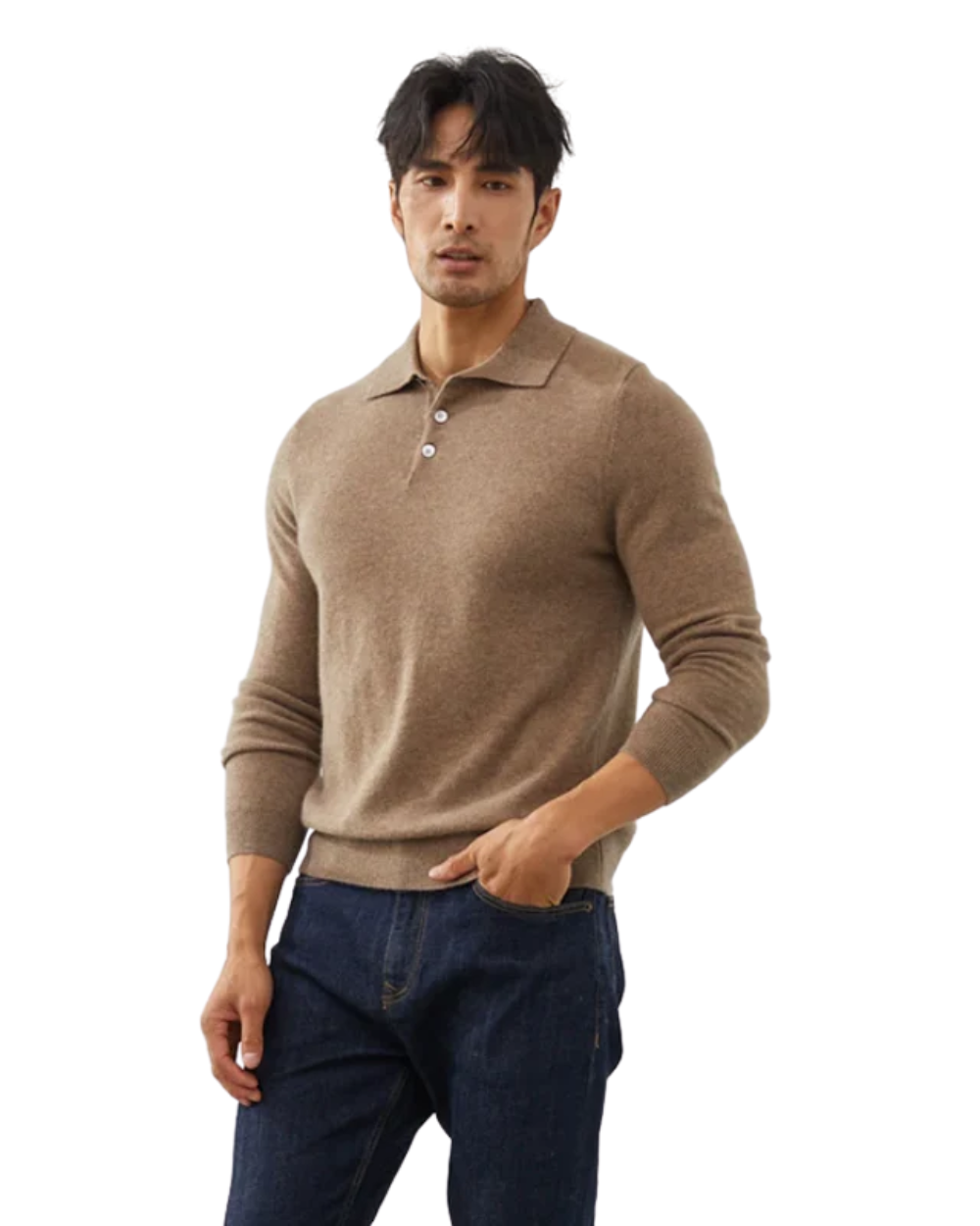 Ponza Cashmere Polo Knit Sweater