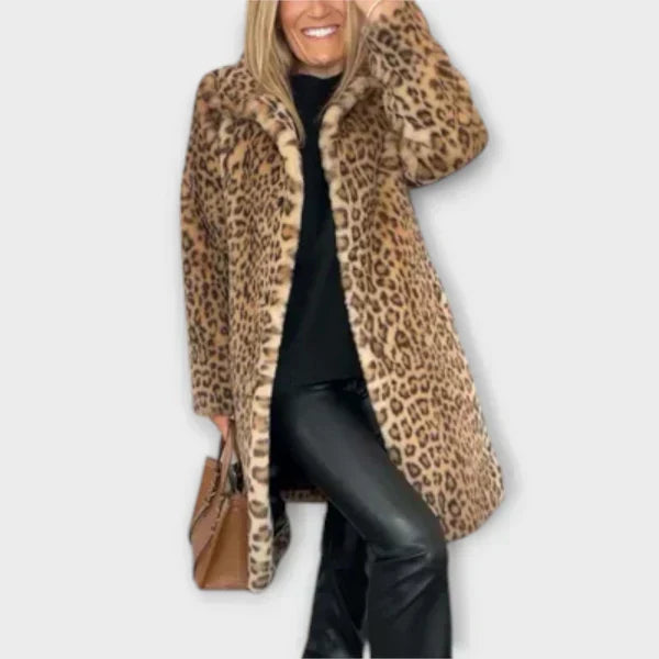 Jessica - Animal Print Leopard Coat