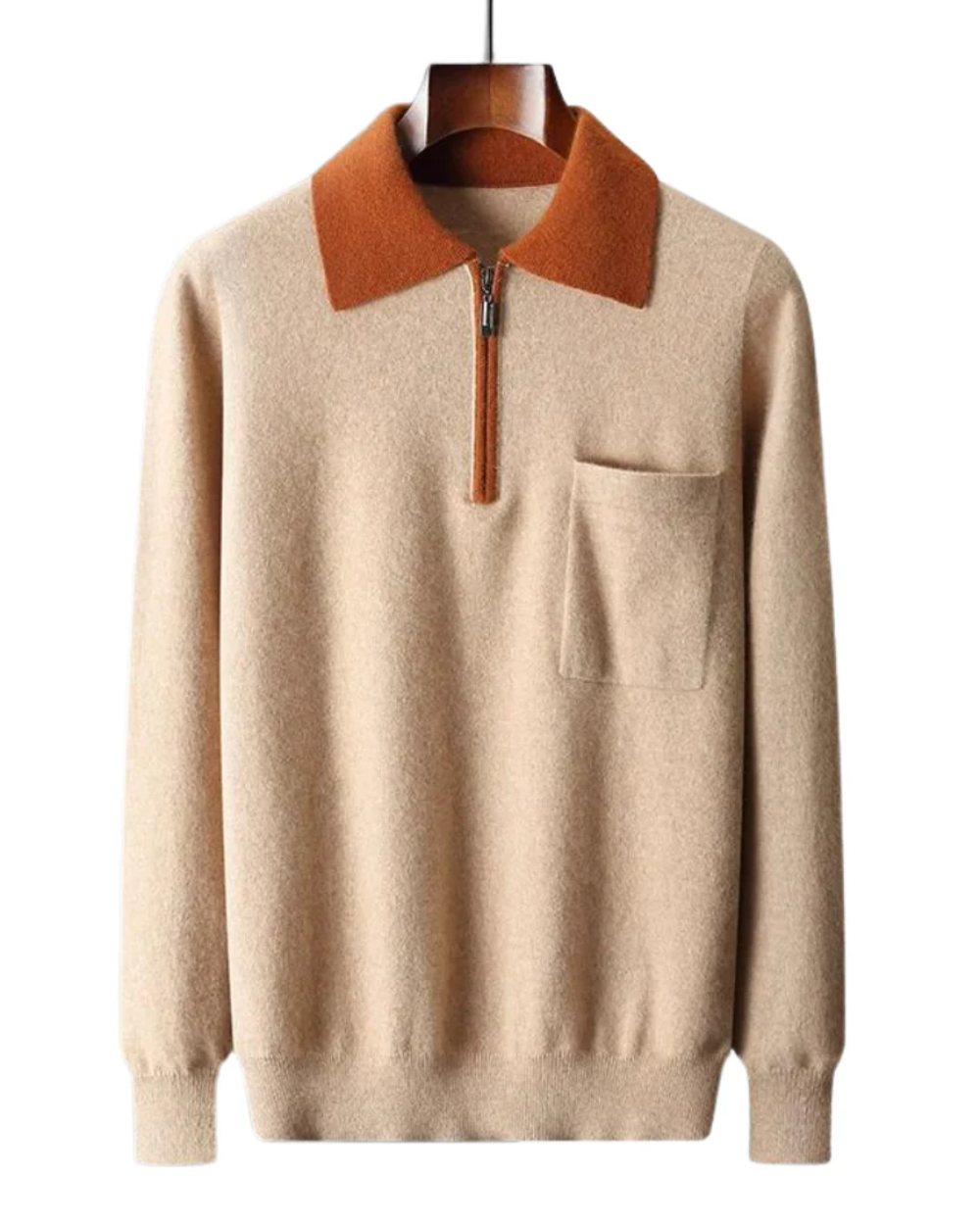 Castelle Cashmere Zip Polo