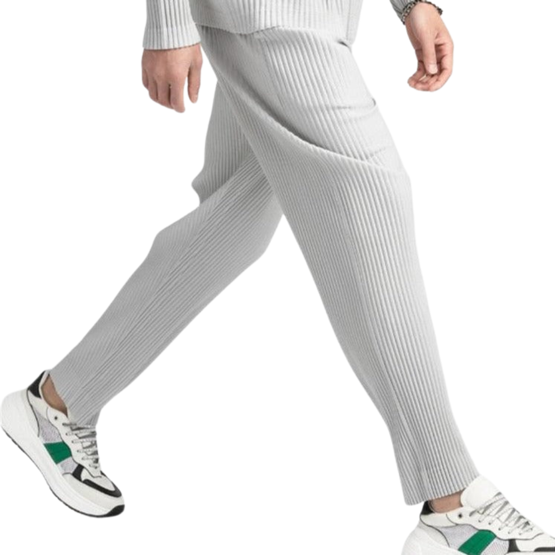 | Textured Cotton Trousers