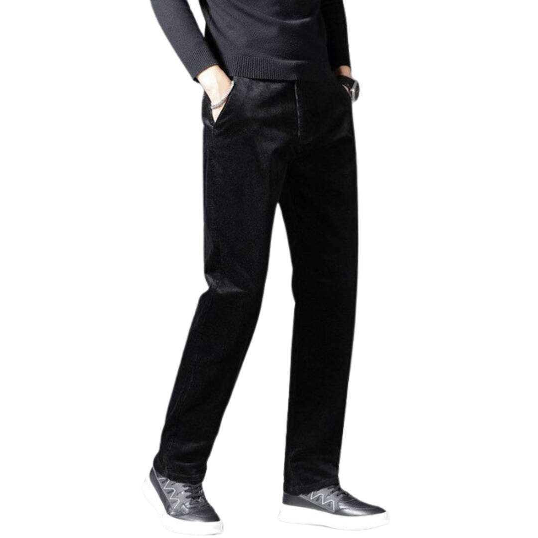 | Mid-High Waist Corduroy Pants