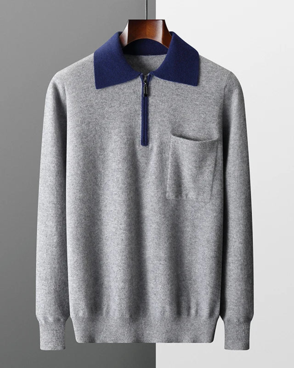 Castelle Cashmere Zip Polo