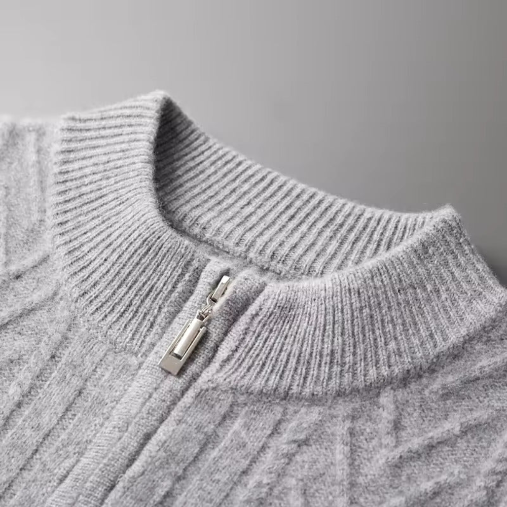 Verona Cashmere Knit Vest with Pattern