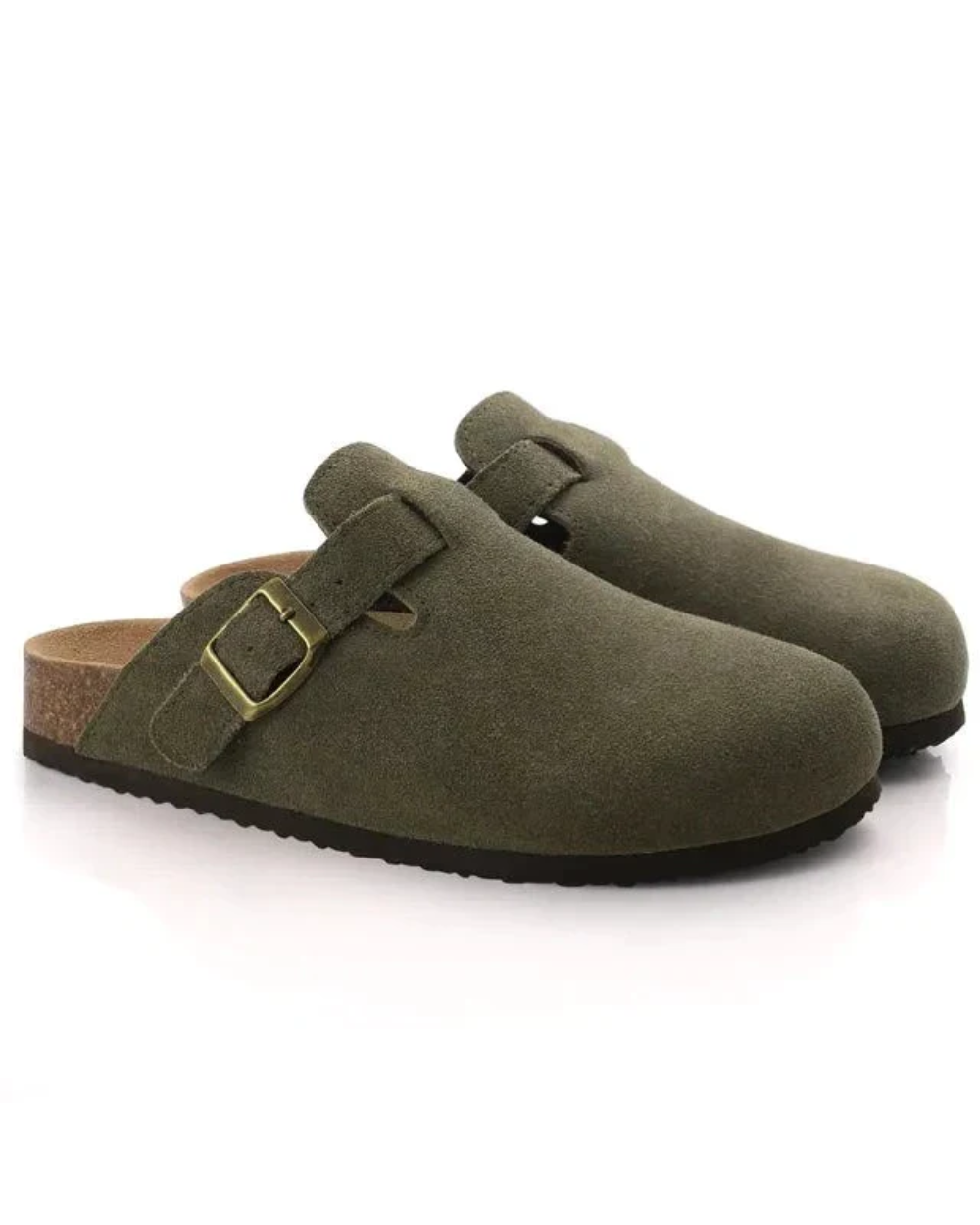 Suede Oxford Clogs