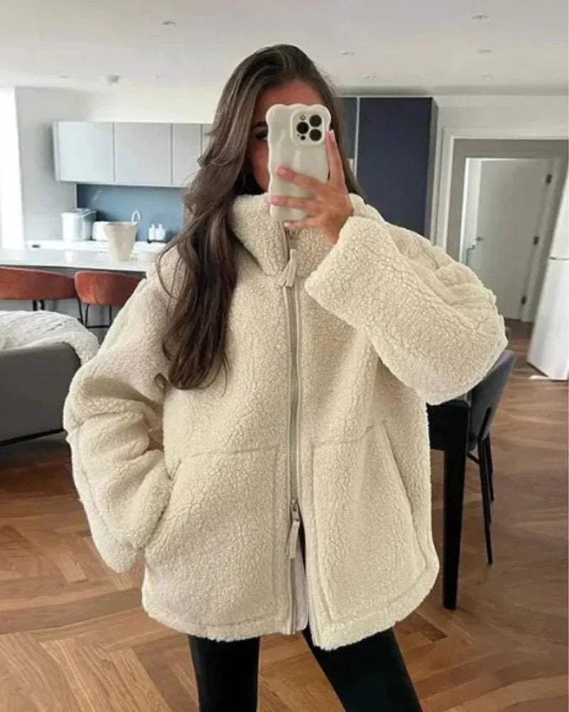 Luna Teddy Fleece Jacket | Cozy Chic