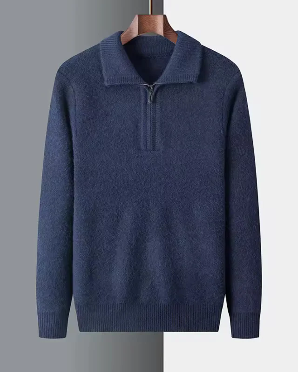 Gstaad Quarter-Zip Cashmere Sweater