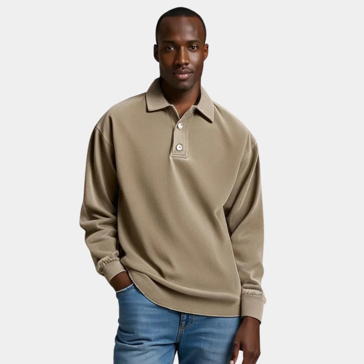 Luxury Polo Knit Sweater