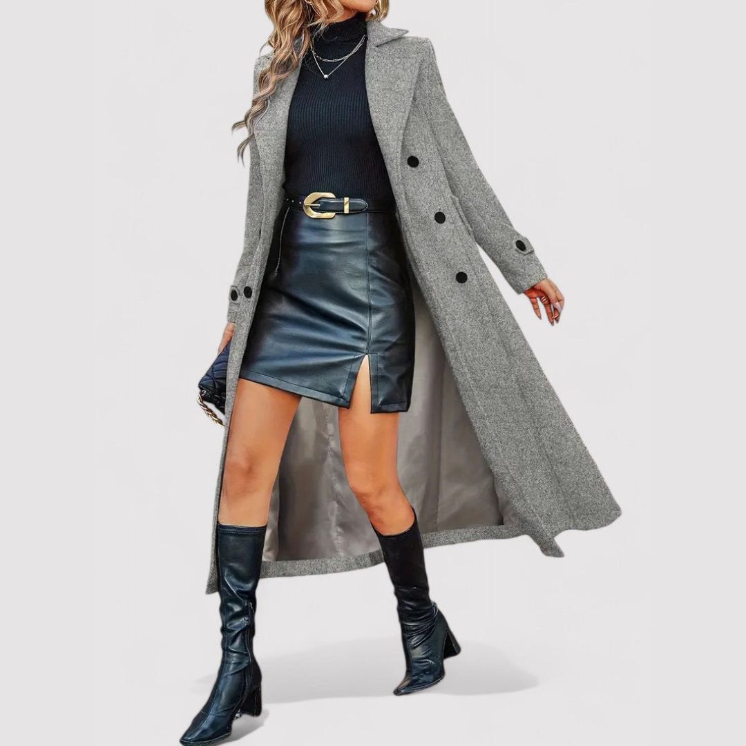 Rita - Elegant Long Coat