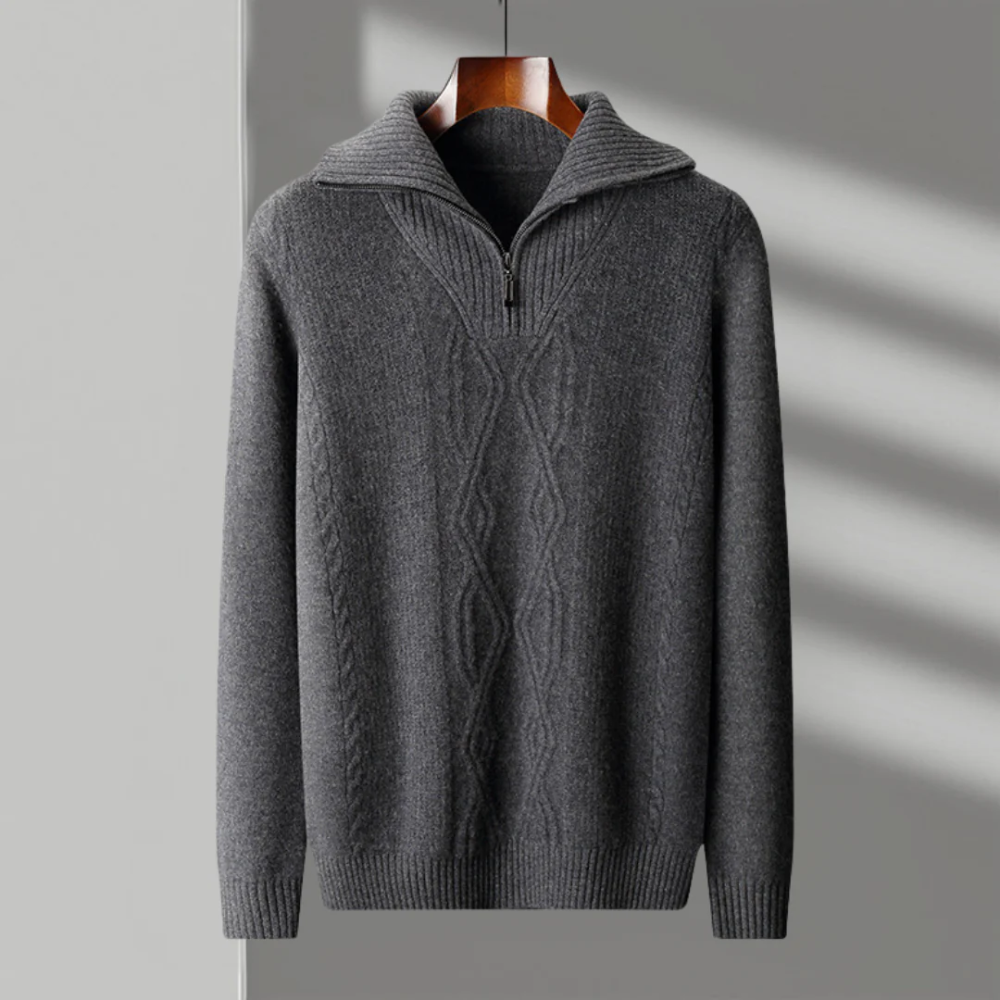 Taranto Merino Wool Zippered Sweater