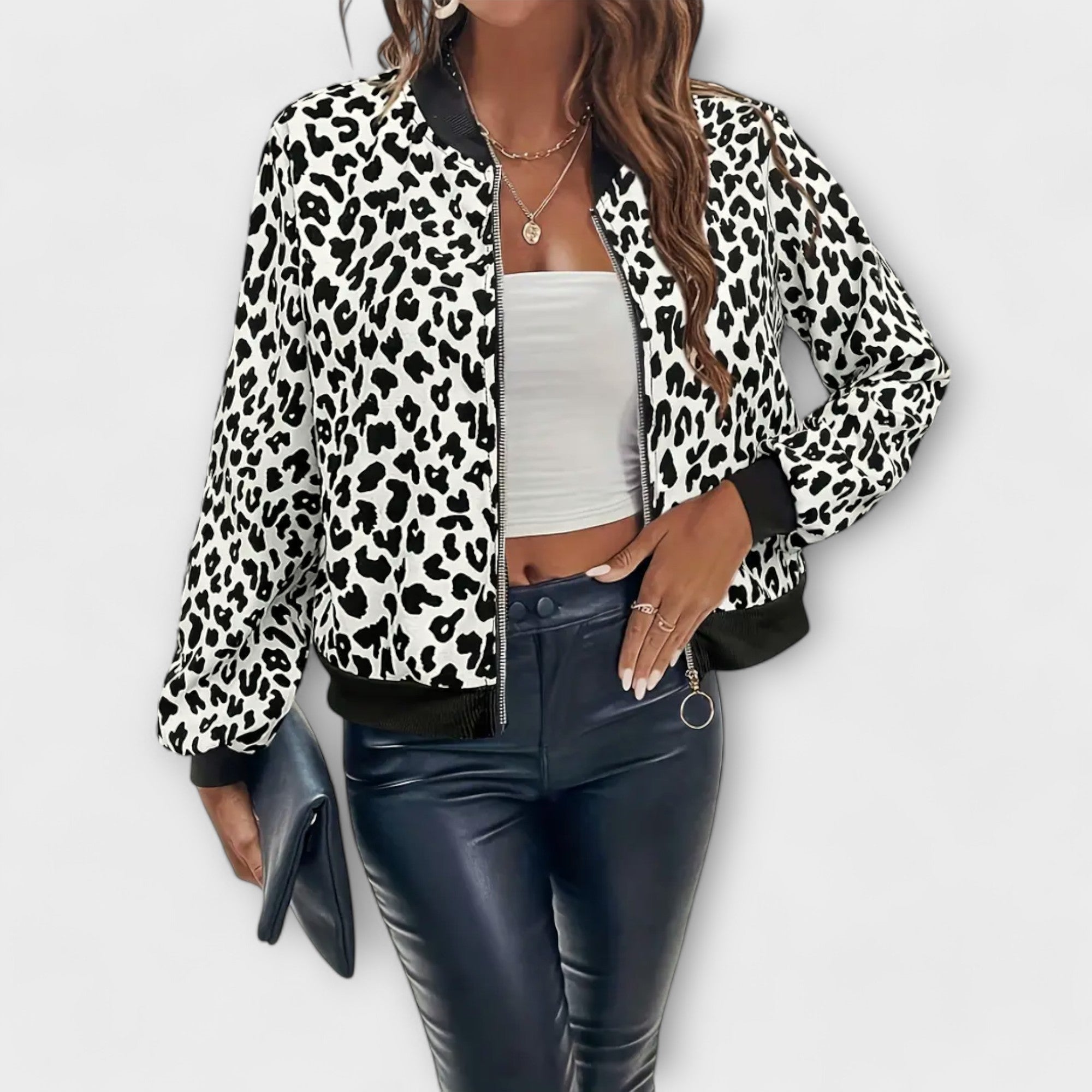 Raquel - Stylish Leopard Print Jacket