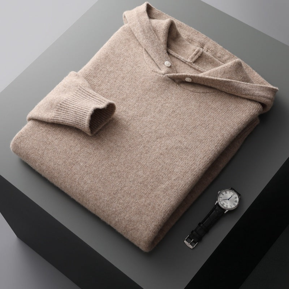 Nova Merino Wool Pullover Hoodie