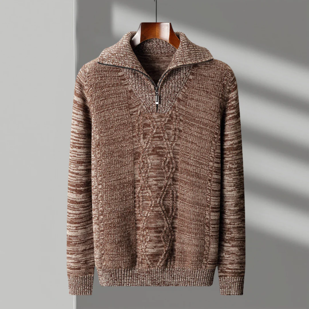 Taranto Merino Wool Zippered Sweater