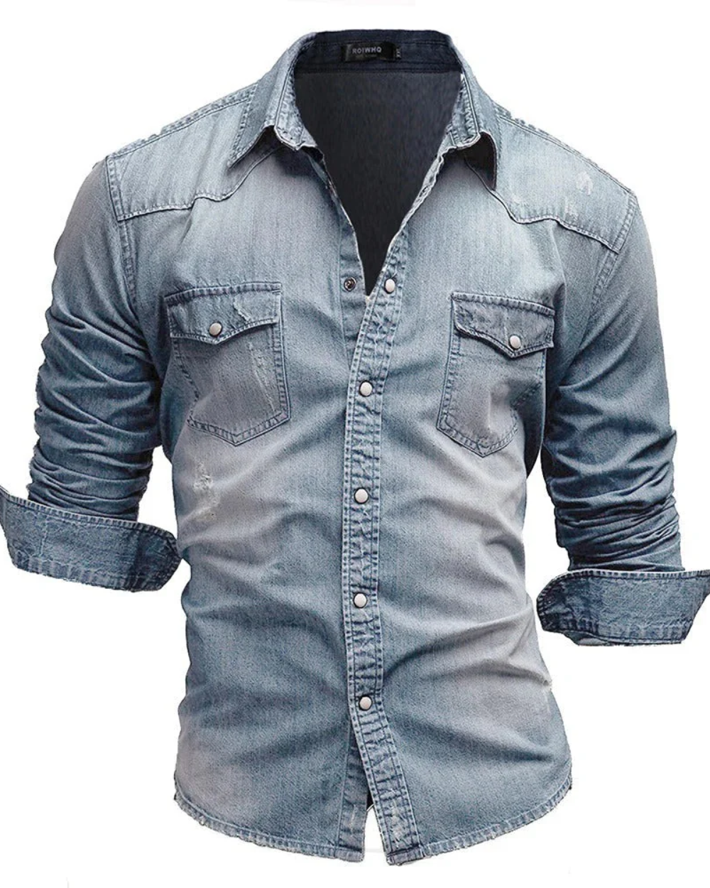 Classic Denim Button-Up Shirt