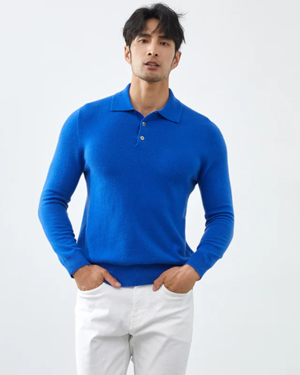 Ponza Cashmere Polo Knit Sweater