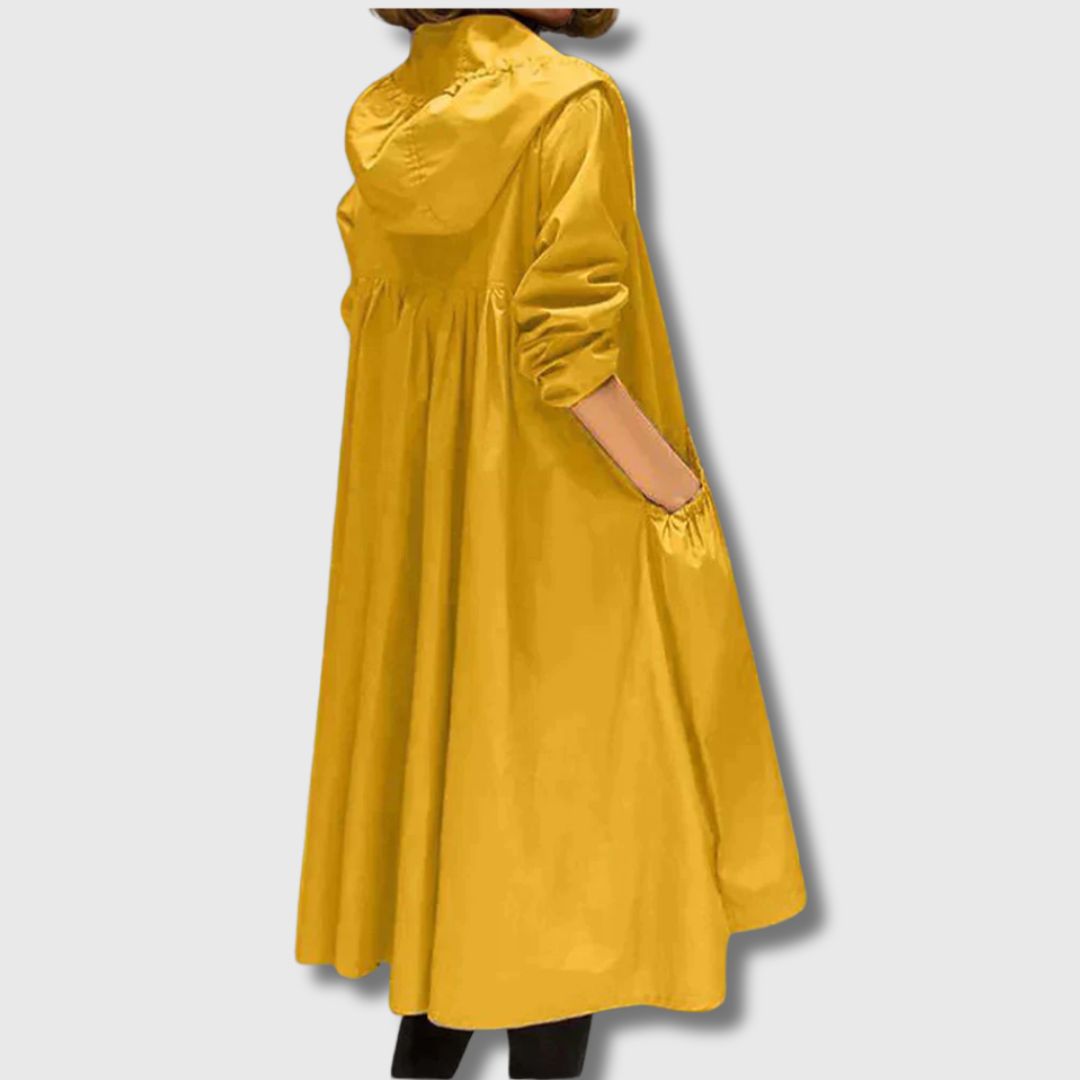 Roberta - Comfortable Long Trench Coat