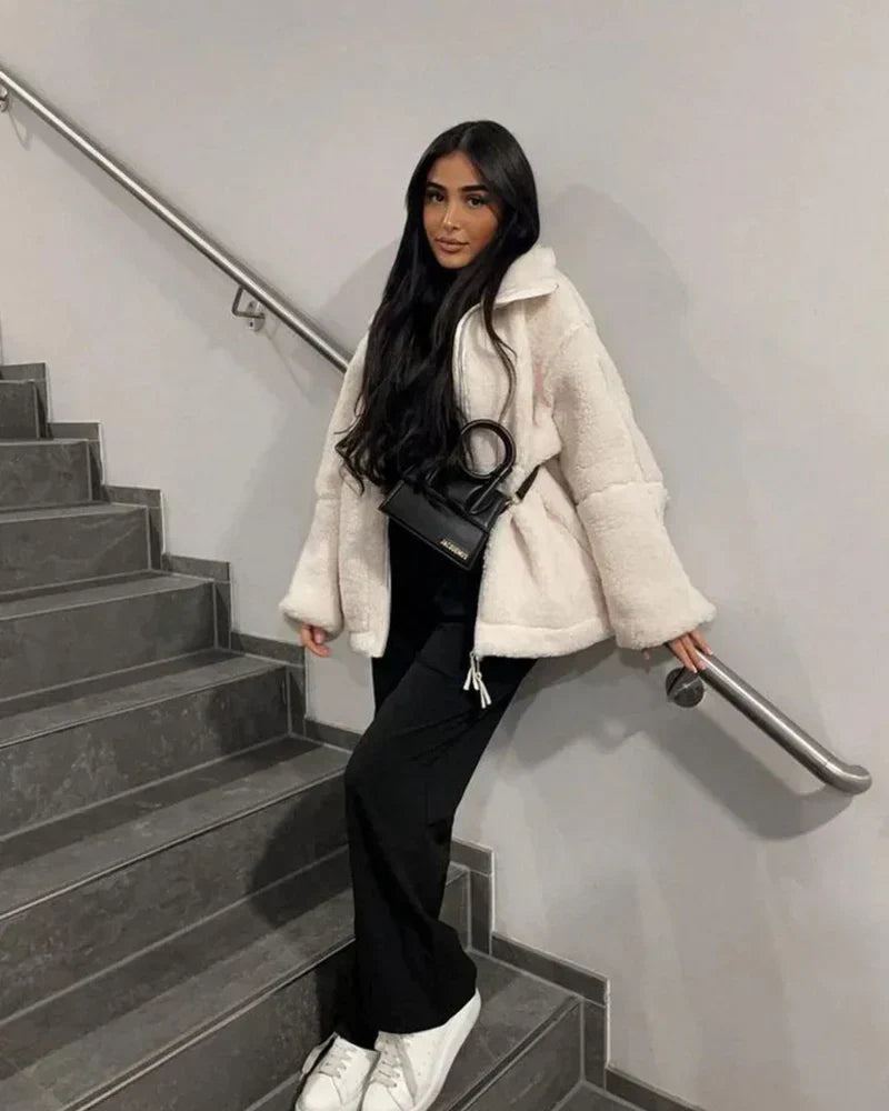 Luna Teddy Fleece Jacket | Cozy Chic