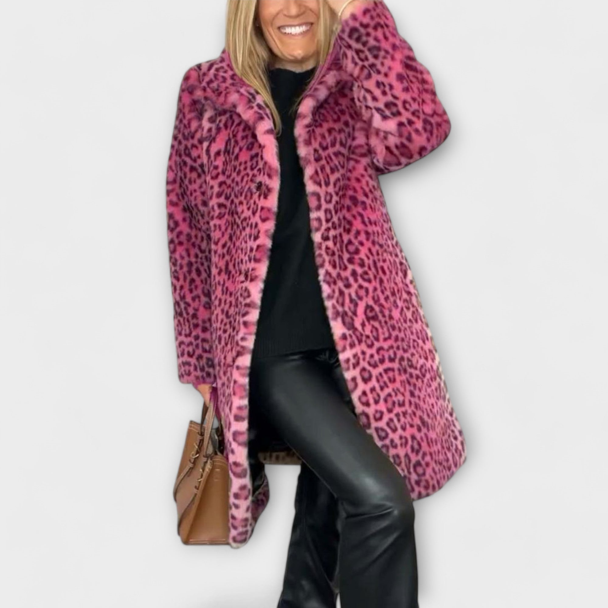Jessica - Animal Print Leopard Coat