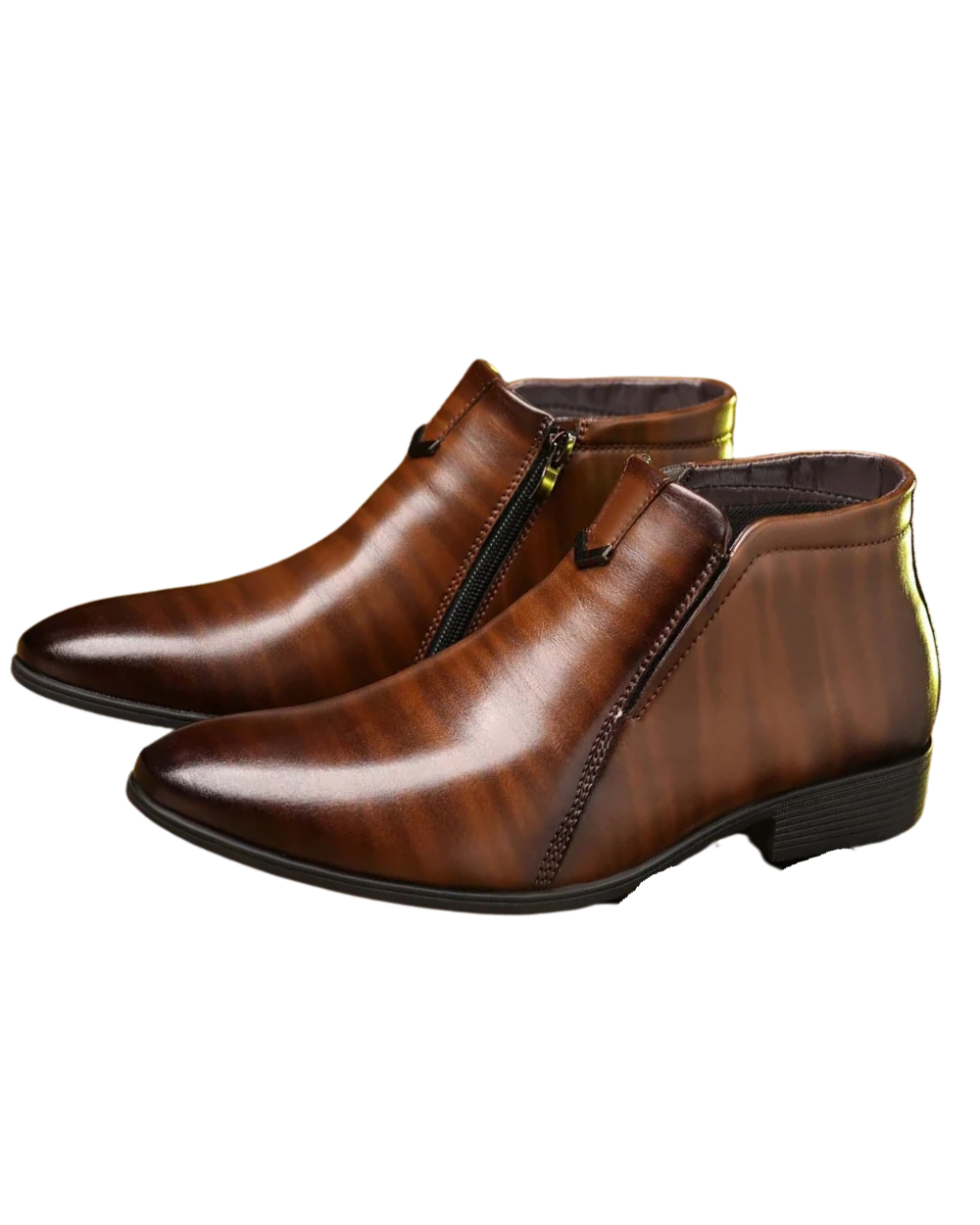Beckett Zip-Up Leather Boots